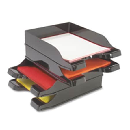 Pen2Paper Multi-Directional Stacking Tray- 10 in x13-.75 in x2-.50 in - 2-ST- BK PE523587